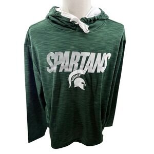 Captivating Michigan State Spartans Hoodie‎ Sweatshirt Peformance Mens 2XL NEW
